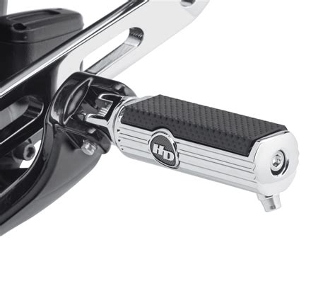 Defiance Rider Footpegs With Removable Wear Peg Chrome Harley