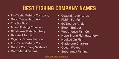 399 The Most Stunning And Good Fishing Company Names In 2023 Company