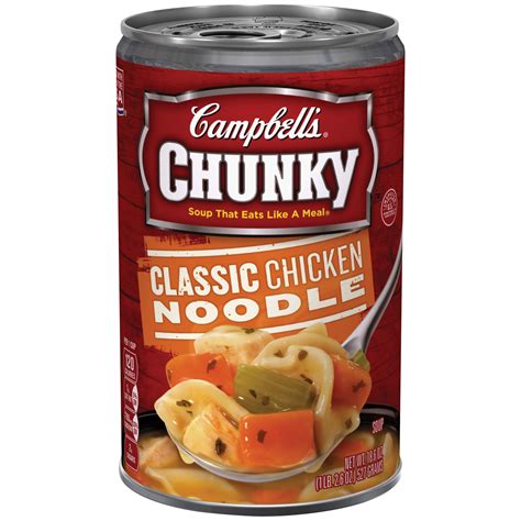 Campbells Chunky Soup Classic Chicken Noodle 186 Oz 1 Lb 26 Oz 527 G