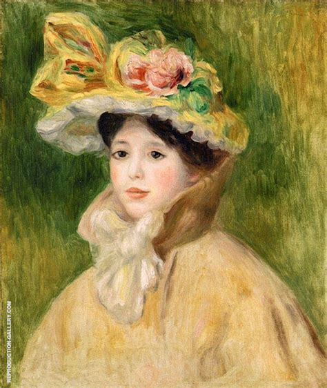 Woman With Capeline By Pierre Auguste Renoir Oil Painting Reproduction