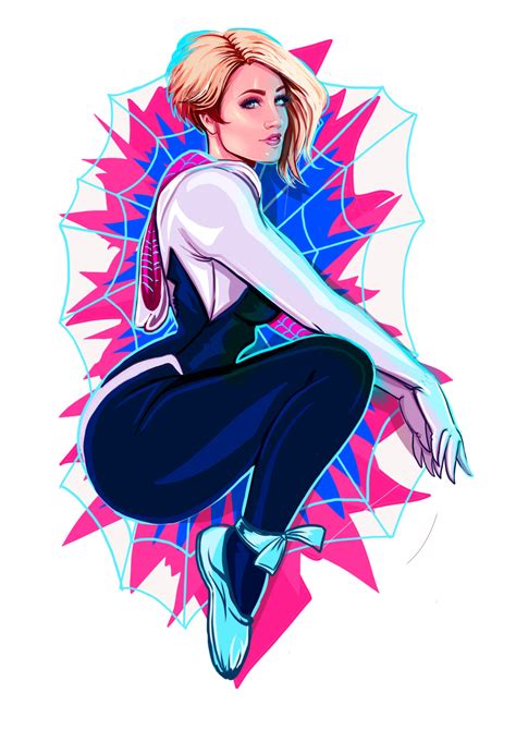 Spider Gwen Sticker Official Website Of Holly Wolf