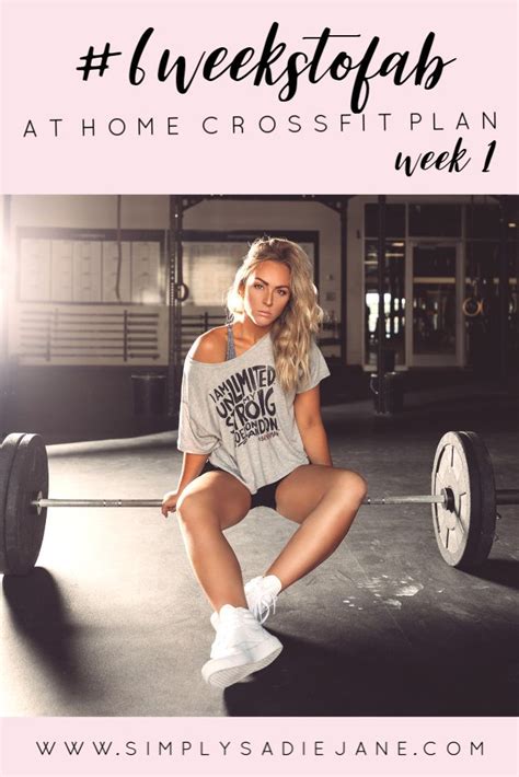 6 Week At Home Crossfit Inspired Workouts Week 1 Fitness Crossfit