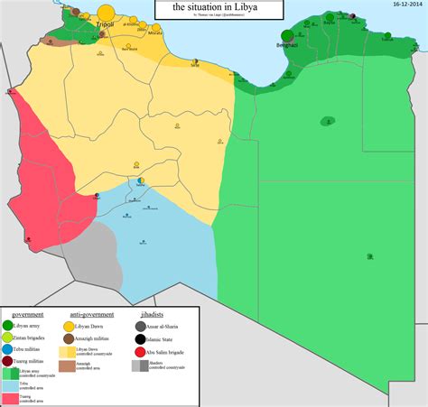 The Current Situation In The Libyan Civil War Maps On The Web