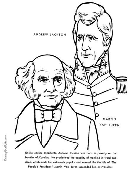 100% free interactive online coloring pages. Martin Van Buren Facts and Pictures!