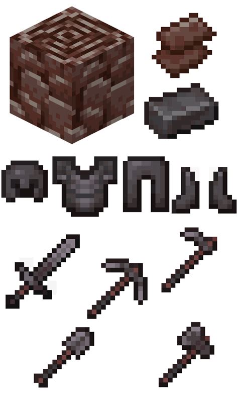 All Of The New Netherite Materials Armor Tools And