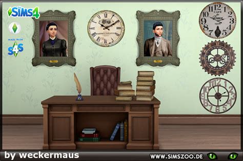Blackys Sims 4 Zoo Wall Clocks Decor By Weckermaus Details And