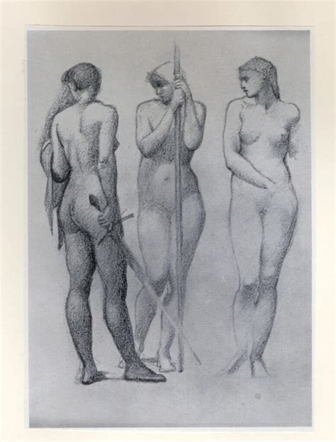 Leighton Frederic A Nude Study For The Group Of Three Figures On The