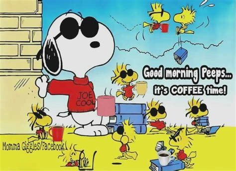 Snoopy Good Morning Its Coffee Time Pictures Photos And Images For