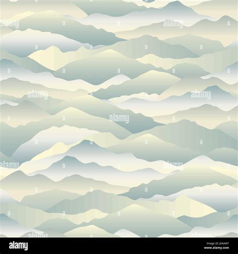 Abstract Wave Seamless Pattern Mountain Skyline Background Landscape