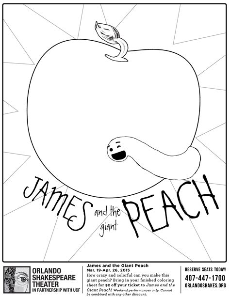 James And The Giant Peach Coloring Pages Page 1 Flag Coloring Pages