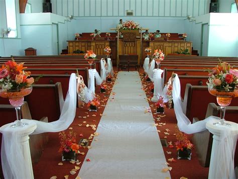 Simple Fall Weddings Third Times A Charm Wedding Church Aisle