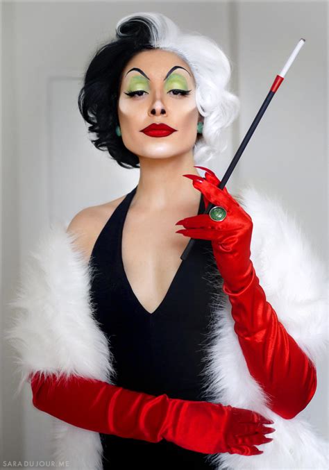 Cruella De Vil Cosplay Makeup Costume Sara Du Jour