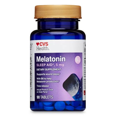 Cvs Health Melatonin Timed Release Tablets Mg Count