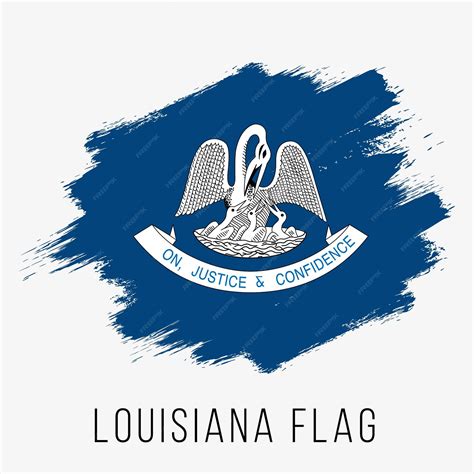 plantilla de diseño de bandera vectorial de luisiana del estado de estados unidos bandera de