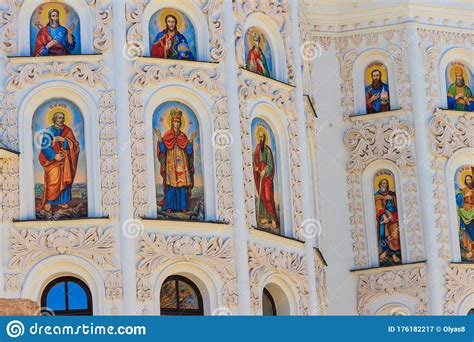 Close Up Of Dormition Cathedral Of Kiev Pechersk Lavra Kiev Monastery