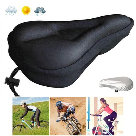 Bike Seat Cover Bike Saddle Cushion Extra Soft Narrow Memory Foam Gel