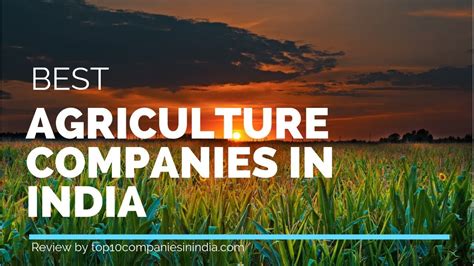 Top 10 Agriculture Companies In India 2021 Top Picks