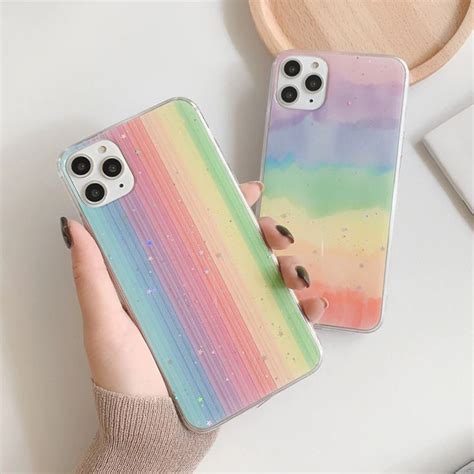 Rainbow Phone Case For Iphone 11 Pro Max Xr Xs Max 6 6s 7 8 Plus X