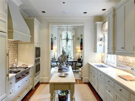 Famous Galley Kitchen With Island Layout Ideas References Kitchen