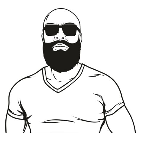 Home And Living Handsome Bald Man Face Bearded Joyful Male Success Confident Adult Portrait