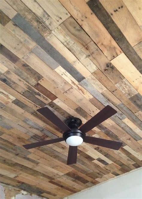 12 Recycled Pallet Wood Ceiling Designs Pallet Tips
