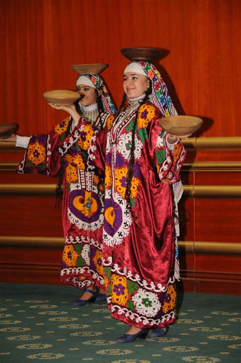 Suzani Decor Tajik Ethnic Traditional Dresses Tajikistan