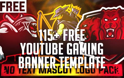 115 Free Youtube Gaming Logo Banner And Avatar Template