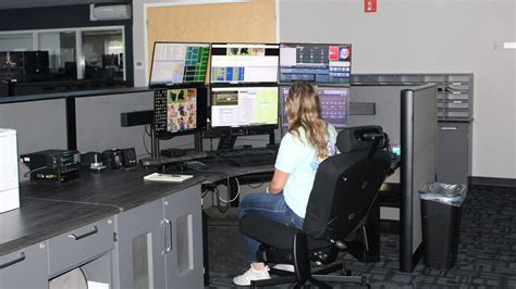 Clearwater PD Communications Center Photos | Xybix Desks for 911 Dispatch