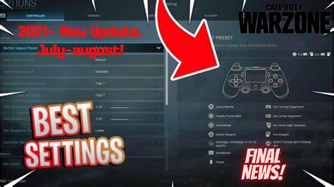 The Best Warzone Settings For Controller Pc And Console New Update