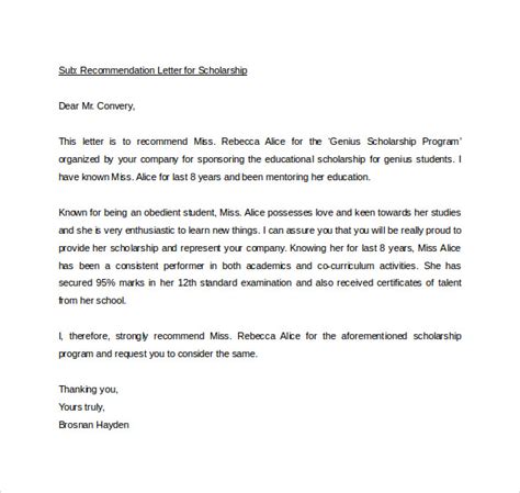 Sample Personal Letter Of Recommendation 16 Download