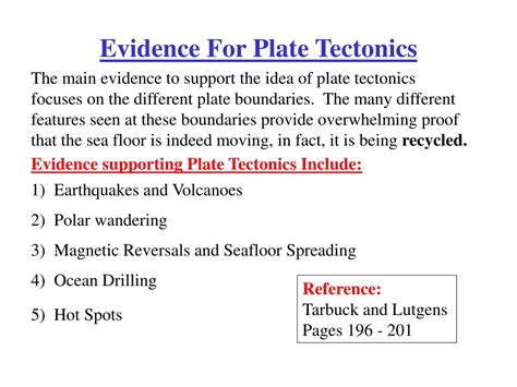 Ppt Evidence For Plate Tectonics Powerpoint Presentation Free