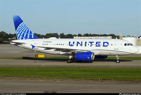 N876ua United Airlines Airbus A319 132 Photo By Evan Dougherty Id