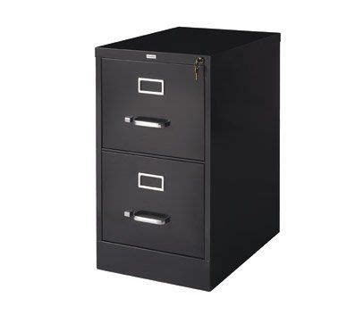 I have searched the internet, but got no answer. OfficeMax 22" Deep 2-Drawer Vertical File Cabinet, Black ...