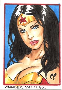 Wonder Woman Sketch Card In Christopher Foulkes S Chris Foulkes