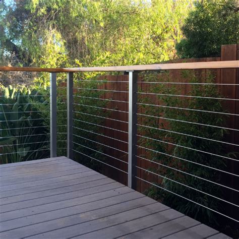 Patio Stainless Steel Wire Balustrade Steel Cable Railing Stainless