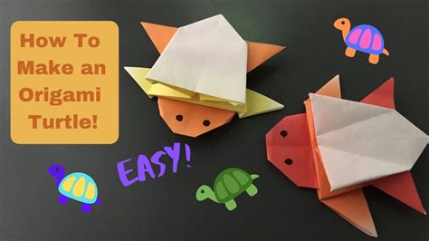 Easy Origami Turtle How To Make An Origami Turtle Youtube