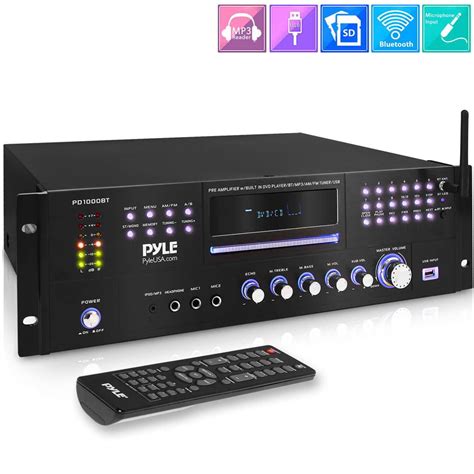 Pyle Pd Bt Bluetooth Channel Home Theater Preamplifier Stereo