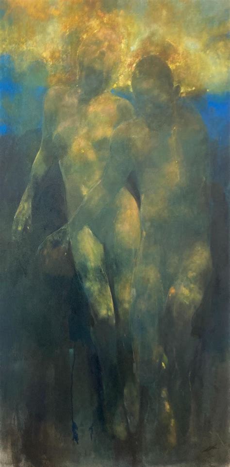 Bill Bate Elements And Senses Atmospheric Other Worldly Nudes Oil