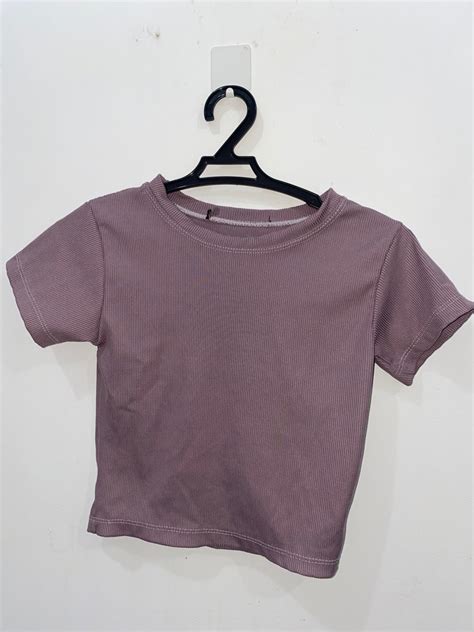 Ribbed Crop Top On Carousell