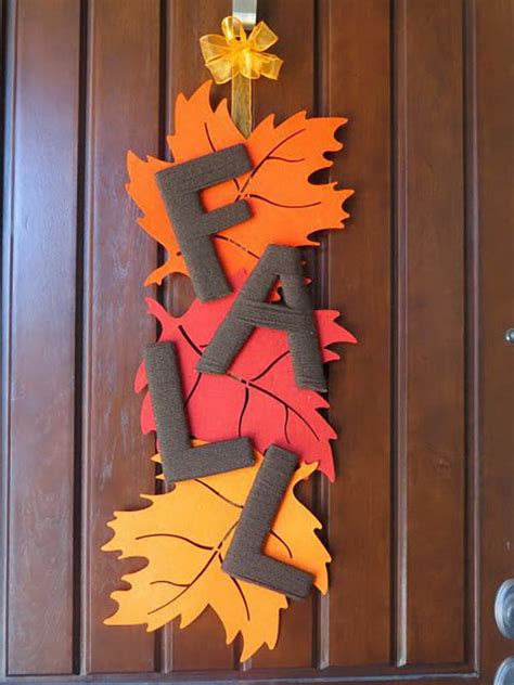 30 Easy Diy Thanksgiving Door Decorations 2017