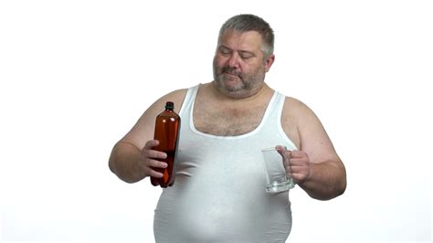 Fat Man Pours Beer From Bottle Into Beer Stock Footage Sbv 337934811 Storyblocks