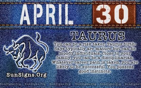 April 30 Birthday Horoscope Personality Sun Signs
