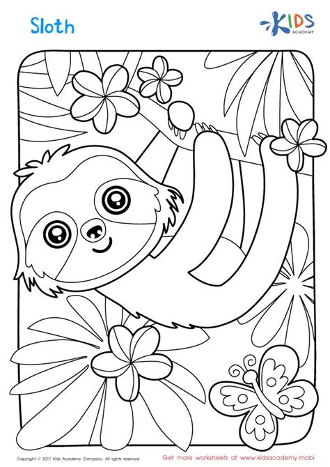 sloth coloring page  coloring pages coloring book pages printable coloring pages