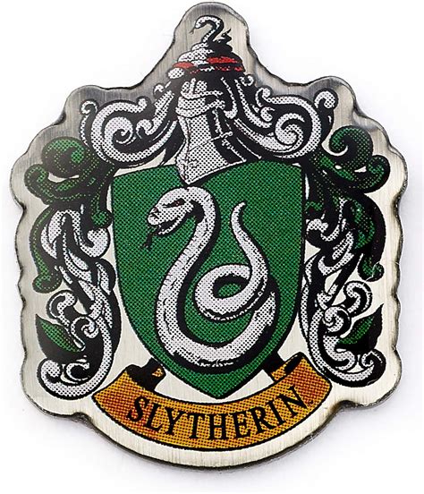 Harry Potter Slytherin Crest Pin Badge Amazonca Clothing And Accessories