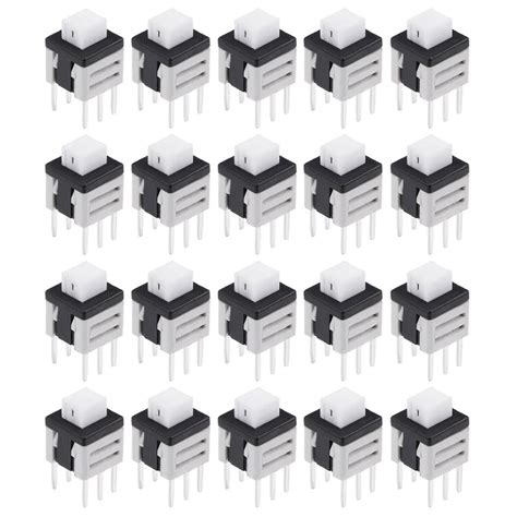 Uxcell 20pcs 58x58x7mm Switches Pcb Dip Mounting Tact Tactile Push