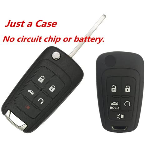 Kawihen Key Fob Shell Replacement For Chevy Camaro Cruze Equinox Impala Malibu Ss Sonic Buick