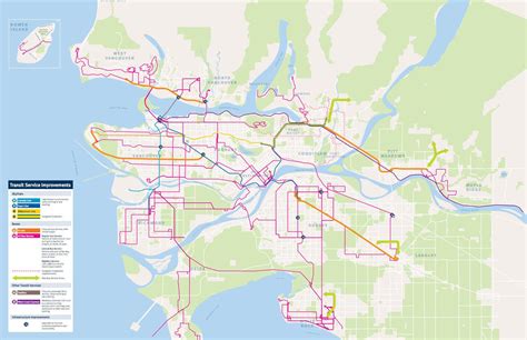 Vancouver Canada Public Transportation Map Transport Informations Lane