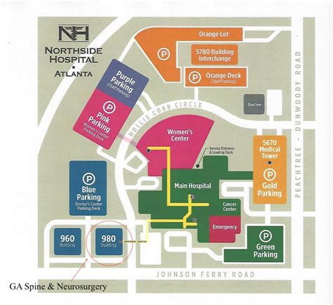 Northside Hospital Campus Map
