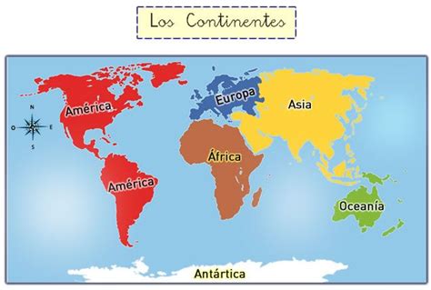 Los Continentes Y Océanos Continentes Y Océanos Continentes Los