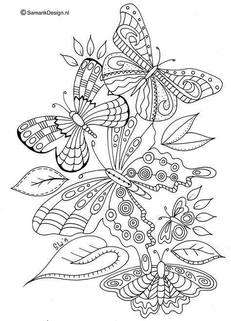 Mandala Kleurplaten Kleurplaten Voor Volwassenen Vlinders Kleurplaten